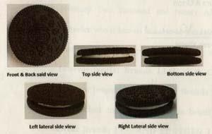 OREO 3-D COOKIE (and logo) trademark logo