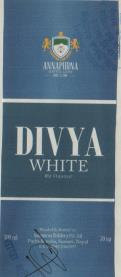 DIVYA WHITE RV FLAVOUR (and logo) trademark logo