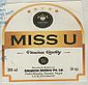 MISS U (and logo) trademark logo