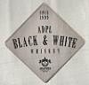 ADPL BLACK & WHITE WHISKY (and logo) trademark logo