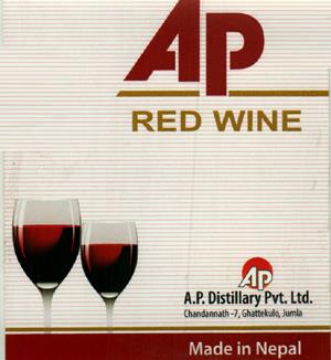 AP RED WINE (and logo) trademark logo
