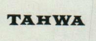 TAHWA (and logo) trademark logo