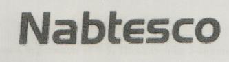 Nabtesco (and logo) trademark logo