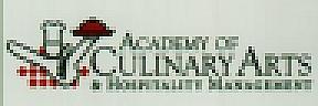ACADEMY OF CULINARY ARTS & HOSPITALITY MANAGEMENT (and logo) trademark logo