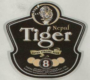NEPAL TIGER EXTRA STRONG BEER (and logo) trademark logo