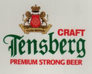 TENSBERG PREMIUM CRAFT STRONG BEER (and logo) trademark logo