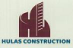 HULAS CONSTRUCTION (and logo) trademark logo