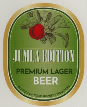JUMLA EDITION PREMIUM LAGER BEER (and logo) trademark logo