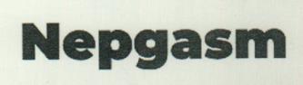 Nepgasm (and logo) trademark logo