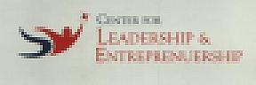 CENTER FOR LEADERSHIP & ENTREPRENUERSHIP (and logo) trademark logo