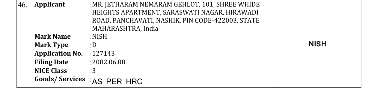 Original bulletin entry for NISH