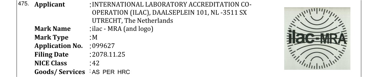 Original bulletin entry for ilac - MRA (and logo)