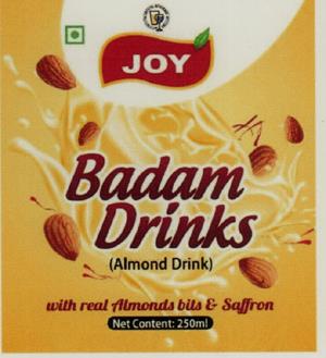 JOY BADAM DRINKS (and logo) trademark logo