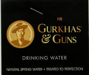 HB GURKHAS & GUNS (and logo) trademark logo