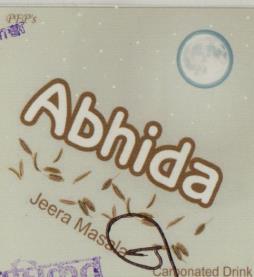ABHIDA JEERA MASALA (and logo) trademark logo