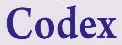 CODEX (and logo) trademark logo