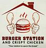 BURGER STATION AND CRISPY CHICKEN (and logo) trademark logo