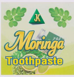 JK MORINGA TOOTHPASTE (and logo) trademark logo