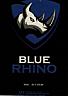 BLUE RHINO (and logo) trademark logo