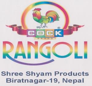 COCK RANGOLI (and logo) trademark logo
