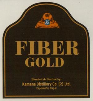 FIBER GOLD (and logo) trademark logo