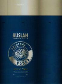 RUSLAN PREMIUM VODKA (and logo) trademark logo