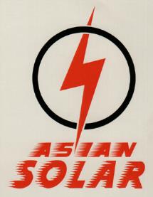 ASIAN SOLAR (and logo) trademark logo