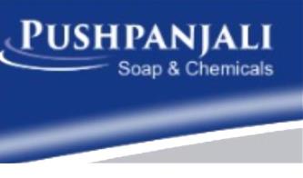PUSHPANJALI SOAP & CHEMICALS (and logo) trademark logo