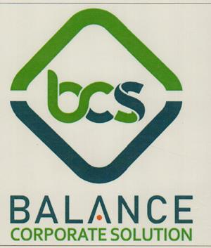 bcs BALANCE CORPORATE SOLUTION (and logo) trademark logo