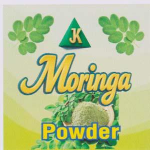 JK MORINGA POWDER (and logo) trademark logo