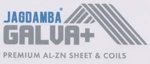 JAGDAMBA GALVA+ (and logo) trademark logo
