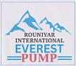 ROUNIYAR INTERNATIONAL EVEREST PUMP (and logo) trademark logo