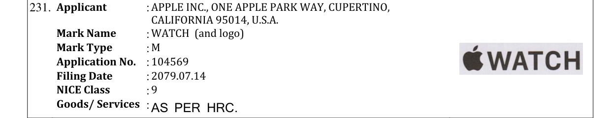 Original bulletin entry for WATCH (and logo)