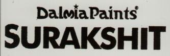 DALMIA PAINTS SURAKSHIT (and logo) trademark logo