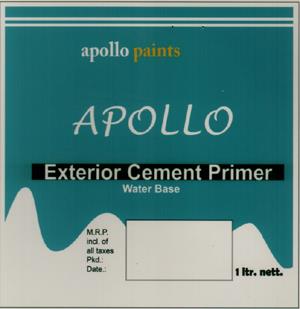 APOLLO EXTERIOR CEMENT PRIMER (and logo) trademark logo