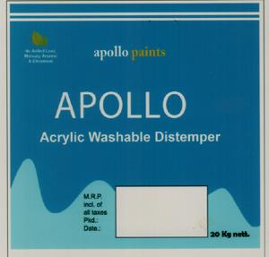 APOLLO ACRYLIC WASHABLE DISTEMPER (and logo) trademark logo