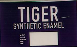 TIGER SYNTHETIC ENAMEL (and logo) trademark logo