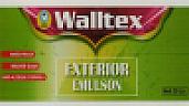 WALLTEX EXTERIOR EMULSION (and logo) trademark logo