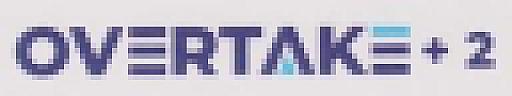 OVERTAKE+2 (and logo) trademark logo