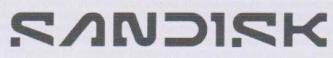 SANDISK (and logo) trademark logo
