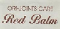 ORI-JOINTS CARE RED BALM (and logo) trademark logo