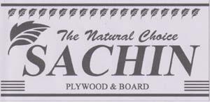 SACHIN PLYWOOD & BOARD (and logo) trademark logo