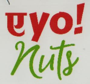 A YO! NUTS (and logo) trademark logo