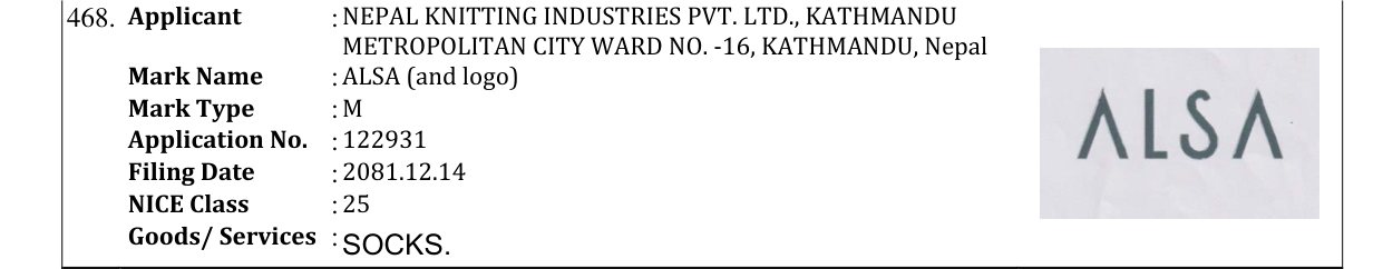 Original bulletin entry for ALSA (and logo)