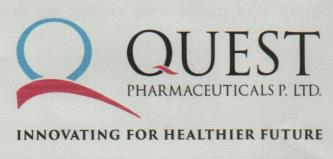 QUEST PHARMACEUTICALS P. LTD. (and logo) trademark logo