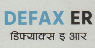 DEFAX ER (and logo) trademark logo