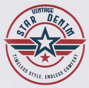 VINTAGE STAR DENIM (and logo) trademark logo