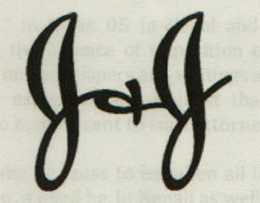 J & J (and logo) trademark logo