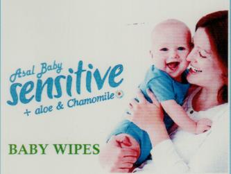 ASAL BABY SENSITIVE (and logo) trademark logo