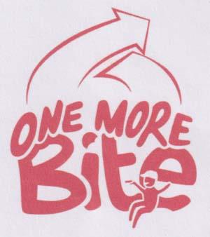ONE MORE BITE (and logo) trademark logo